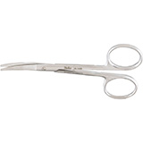 MILTEX KNAPP Iris Scissors, 4" (10.2 cm), curved, blunt/blunt points. MFID: 18-1428