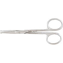 MILTEX Eye Scissors, 4" (10.2 cm), with probe point, straight. MFID: 18-1430