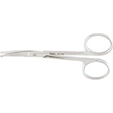 MILTEX Eye Scissors, 4" (10.2 cm), with probe point, curved. MFID: 18-1432