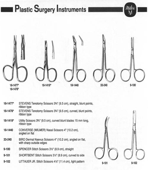 Steven Tenotomy Scissors - Ribbon Suture Scissors