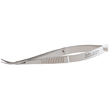 MILTEX CASTROVIEJO Corneal Scissors, 3-3/4" (9.5 cm), curved, blunt points. MFID: 18-1578