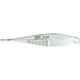 MILTEX CASTROVIEJO Needle Holder, 5-3/4" (145mm), extra delicate jaws, curved, with lock. MFID: 18-1833