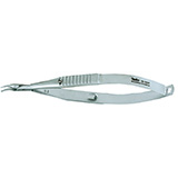 MILTEX MCPHERSON Needle Holder for Microsurgery, 4" (102.5mm), curved smooth tapered jaws. MFID: 18-1837
