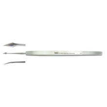 MILTEX WALTER Corneal Spud, 4-5/8" (11.8 cm), curved blade 4 mm. MFID: 18-304