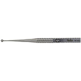 MILTEX HEATH Chalazion Curette 4-1/4" (107mm), size 1, one sharp & one blunt edge, 1mm diameter. MFID: 18-532