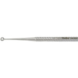 MILTEX HEATH Chalazion Curette 4-1/4" (108.3mm), size 2, one sharp & one blunt edge, 2mm diameter. MFID: 18-534