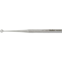 MILTEX HEATH Chalazion Curette 4-1/4" (108.3mm), size 2, one sharp & one blunt edge, 2mm diameter. MFID: 18-534