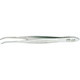 MILTEX Iris Tissue Forceps, 3-7/8" (99mm), standard pattern, half curved, 1 X 2 teeth, 0.8mm wide tips. MFID: 18-788