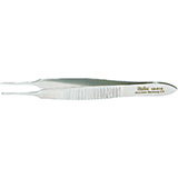 MILTEX GRAEFE Iris Forceps, 2-3/4" (7 cm), straight, 1 X 2 teeth. MFID: 18-816