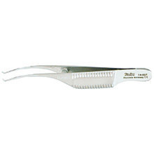 MILTEX TROUTMAN-BARRAQUER Colibri Type Corneal Utility Forceps, 3" (7.6 cm), 1 X 2 teeth, 0.4 mm, tying platform. MFID: 18-827