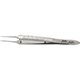 MILTEX MCPHERSON Micro Corneal Suturing Forceps, 3-1/2" (8.9 cm), straight, 1 X 2 teeth, 0.2 mm, tying platform. MFID: 18-837