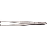 MILTEX GRAEFE Fixation Forceps, 4-3/8" (11.2 cm), standard jaws 4.5 mm wide, fine teeth. MFID: 18-850