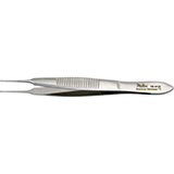 MILTEX LESTER Fixation Forceps, 3-3/4" (9.5 cm), delicate, 1 X 2 teeth, 0.6 mm wide. MFID: 18-912