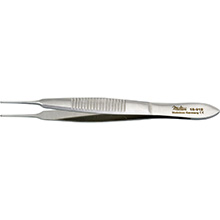 MILTEX LESTER Fixation Forceps, 3-3/4" (9.5 cm), delicate, 1 X 2 teeth, 0.6 mm wide. MFID: 18-912