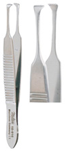 MILTEX HARMON Fixation Forceps, 3" (7.6 cm), delicate, 4 X 5 teeth, 2.5 mm wide jaws. MFID: 18-916