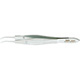 MILTEX HARMS Suturing Forceps, 4-1/8" (10.5 cm), curved, 11 mm wide handles, tying platform, 0.6 mm wide at tip. MFID: 18-947