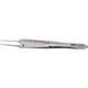 MILTEX MCPHERSON Micro Iris Suturing Forceps, 3-1/2" (89mm), straight, smooth platform 0.33mm X 5.1mm, no teeth. MFID: 18-948