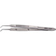 MILTEX MCPHERSON Micro Iris Suturing Forceps, 3-1/2" (8.9 cm), angled, smooth platform 0.3 X 5 mm, no teeth. MFID: 18-949