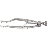 MILTEX STEVENSON Lacrimal Sac Retractor, 3-1/4" (8.3 cm), 3 X 3 prongs 3 mm deep. MFID: 18-96