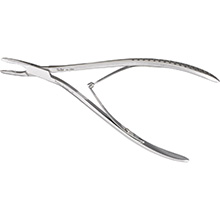 MILTEX JUERS-LEMPERT Rongeur, 7-1/4" (18.4 cm), straight jaws on curved handles, delicate, 2.5 mm bite. MFID: 19-1234