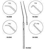 MILTEX HOUSE Hook, 6-1/2" (168mm), shaft angled, 1mm long tip, angled left 90 degrees, Malleable Shaft, Octagonal Handle. MFID: 19-2502