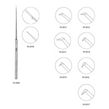 MILTEX HOUSE Obtuse Pick, 6-1/4" (157mm), 0.25mm Long Point, Angled, Malleable Shaft. MFID: 19-2511