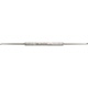 MILTEX HOUSE Curette, 7" (180mm), Strong Angle, Oval Cups, 2.25mm x 3mm and 2mm x 2.5mm. MFID: 19-2529