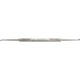 MILTEX HOUSE Curette, 6" (152mm), Strong Angle, Oval Cups, 2.25mm x 3mm and 2mm x 2.5mm. MFID: 19-2530
