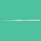 MILTEX BUCK Ear Curette, 6-1/2" (16.5 cm), straight, sharp, size 00. MFID: 19-260