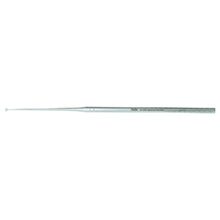 MILTEX BUCK Ear Curette, 6-1/2" (16.5 cm), angled, blunt, size 1. MFID: 19-294