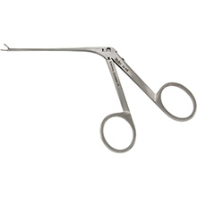 MILTEX GREVEN Ear Forceps, 2-/78" (7.3 cm) shaft, 5 mm jaws with 2.5 mm of tips serrated & touching. MFID: 19-416