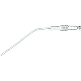 MILTEX FRAZIER Suction Tube, 7" (175mm), 9 French, 3mm, with finger cut-off, angled. MFID: 19-574