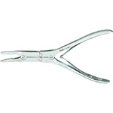 MILTEX RUSKIN Rongeur, double action, 6" (15.2 cm) long, curved 3 mm bite jaws. MFID: 19-849