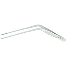 MILTEX WILDE Nasal Dressing Forceps, 6-1/2" (165mm), Angular, Serrated. MFID: 20-120