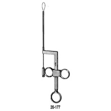 MILTEX BRUENING Nasal Snare, 9" (230mm), bayonet shape for unobstructed view stylet only for BRUENING Snare. MFID: 20-177