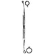 MILTEX FAULKNER Ethmoid Curette, 9" (22.9 cm), double ended, 7 mm & 10 mm rings, sharp. MFID: 20-360