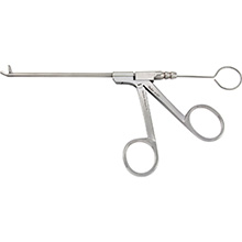 MILTEX Suction Nasal Forceps, 3-15/16" (10 cm) shaft, solid upper jaw, size 0, 3.5 mm angled jaw. MFID: 20-477
