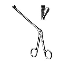 MILTEX LEWIS Septum Compression Forceps, 8" (20.3 cm), flat serrated jaws, 15 X 7 mm, shaft 4-3/4" (12.1 cm). MFID: 20-510