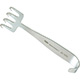 MILTEX Freeman Flap Rake Retractor, 4 Sharp In-Line Prongs, Length= 4-1/4" (108 mm), Width= 1-1/4" (32 mm). MFID: 21-123