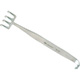 MILTEX Freeman Face Lift Retractor, 4 Sharp In-Line Prongs, Length= 7-1/4" (184 mm), Width= 1-1/2" (38 mm). MFID: 21-125