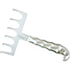 MILTEX Yancoskie Abdominoplasty Retractor, 6 Sharp Prongs, In-Line, Length= 7-1/2" (191 mm), Width= 152 mm. MFID: 21-130