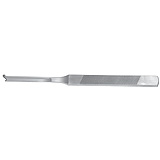 MILTEX SILVER Osteotome, single guard, 7" (17.8 cm), right. MFID: 21-228