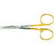 MILTEX Blepharoplasty Scissors, 4-1/2" (113mm), Curved, Serrated, Tungsten Carbide. MFID: 21-537TC