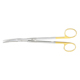 MILTEX Gorney Face Lift Scissors, Saber-Back, Tungsten Carbide, Curved, 1 Serrated Blade, Length= 7-1/2" (191 mm). MFID: 21-608TC