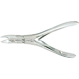 MILTEX RUSKIN Bone Splitting Forceps, 6" (15.2 cm), curved. MFID: 21-627