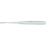 MILTEX FOMON Periosteal Elevator, 6-1/4" (15.9 cm), slightly curved blade, 4.5 mm wide, standard pattern. MFID: 21-68