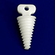 MILTEX MAUNDER Oral Screw, white plastic. MFID: 2-20