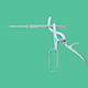 MILTEX TYDING Tonsil Snare, with straight tip. MFID: 22-1041