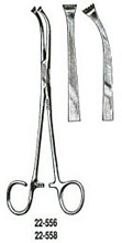 MILTEX COLVER Tonsil Seizing Forceps, 7-1/2" (190mm), One Open Ring, curved. MFID: 22-558
