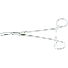 MILTEX SCHNIDT Tonsil Hemostat Forceps, 7-1/2" (19.1 cm), slight curve, one open ring. MFID: 22-660